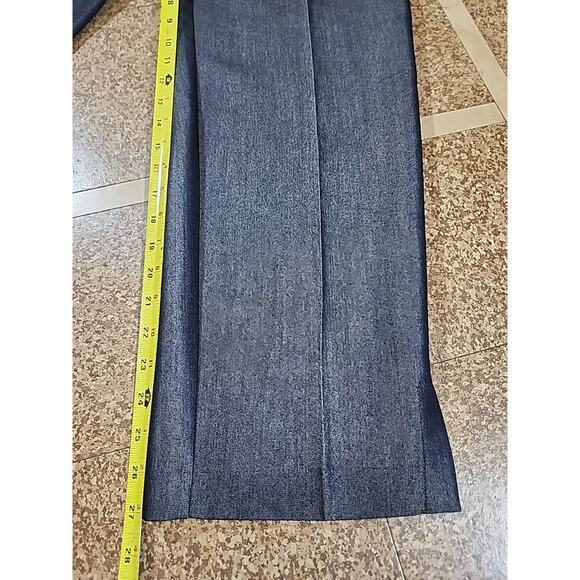 Norton Mcnaughton Womens Dress Pants Size 10P Straight Leg Black Shimmer Pleated - Picture 5 of 8